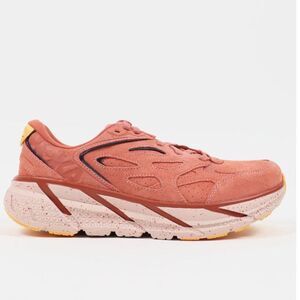 Hoka U Clifton L Suede - Earthenware / Hot sauce Sz 6